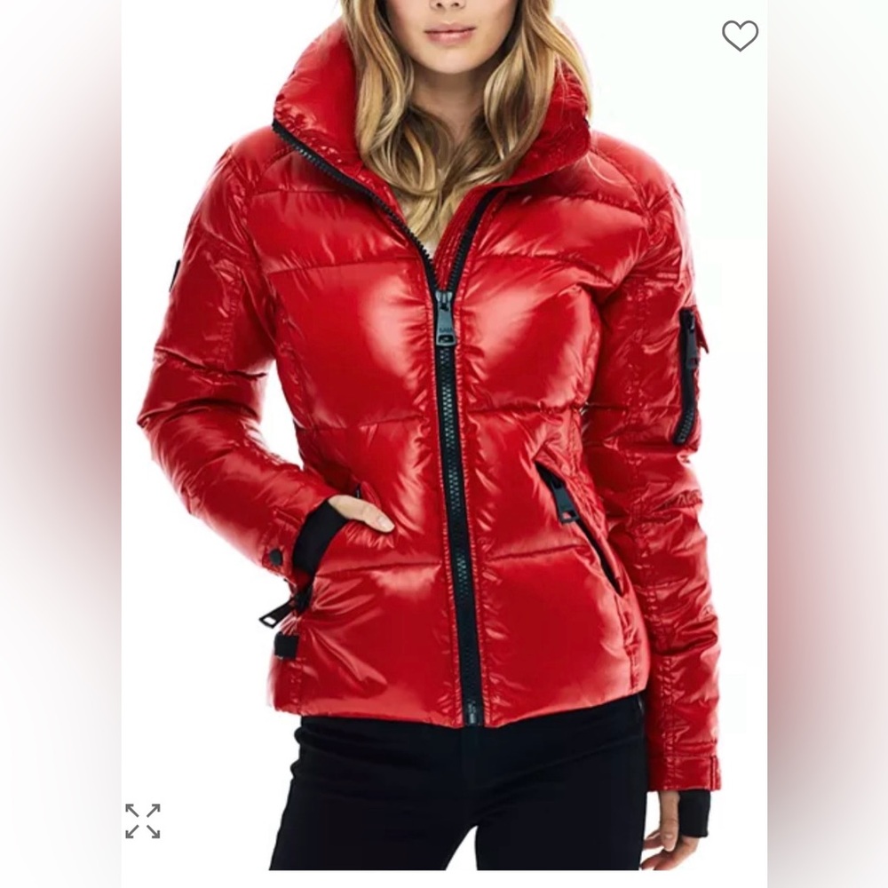 Sam Cherry Red Freestyle Down Puffer Jacket Small… - image 1